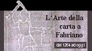 sezione del sito sull'arte della carta a fabriano